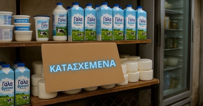 Γαλακτοκομικά χωρίς τιμολόγιο