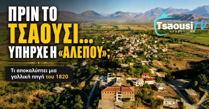 Τσαούσι και Αλεπού – αεροφωτογραφία του χωριού Τσαούσι στον Βούρκο